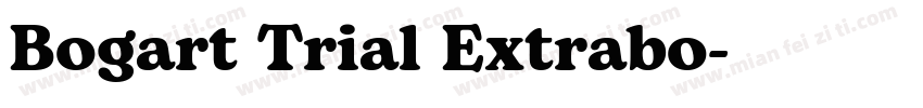 Bogart Trial Extrabo字体转换